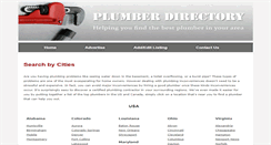 Desktop Screenshot of plumbersdir.com