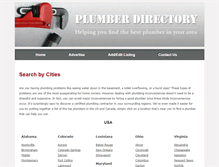 Tablet Screenshot of plumbersdir.com
